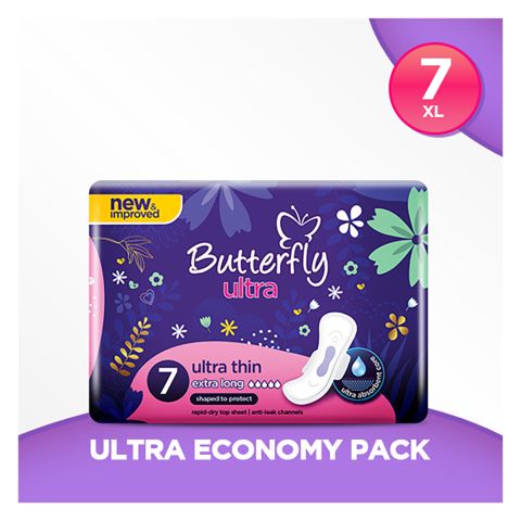 Butterfly Max Pro Gel Ultra Pads, Extra Long, 7-Pack