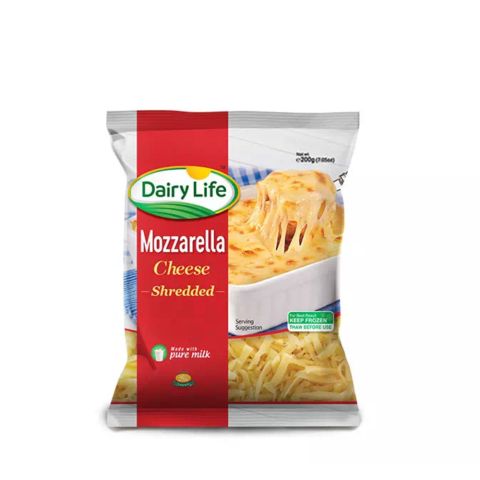 Dairy Life Mozzarella Shredded Cheese, 200g