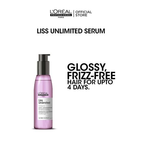 L'Oreal Professionnel Serie Expert Liss Unlimited Serum 125 ML - For Frizzy & Unruly Hair With Pro-Keratin