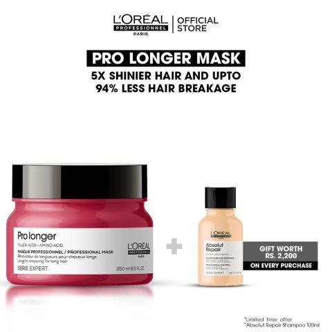 L'Oreal Professionnel Serie Expert Filler-A100 + Amino Acid Pro Longer Professional Hair Masque 250ml