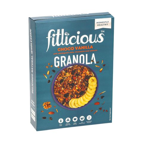 Fitlicious Choco Vanilla Granola Muesli Box, 400g