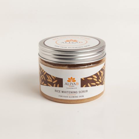 Aliya B Rice Whitening Hand Made Hydration Scrub, For Fair Glowing Skin, 300g