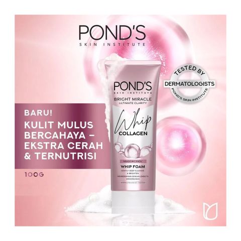 Ponds Bright Miracle Ultimate Clarity Whip Collagen Whip Foam, 100ml