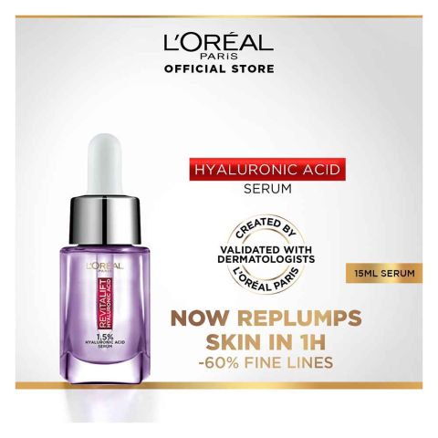 L'Oreal Paris Innovation Revitalift Hyaluronic Acid 1.5% Hyaluron Serum, 15ml