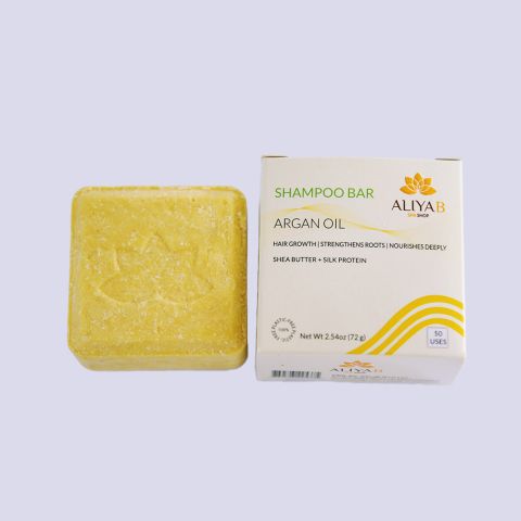 Aliya B Argan Oil Hand Made Shampoo Bar, For All Types Of Hair, 72g