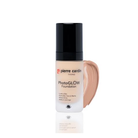 Pierre Cardin Paris Photoglow Foundation, Medium Coverage, Evens Skin Tons & Marks, SPF 15, Neutral 301