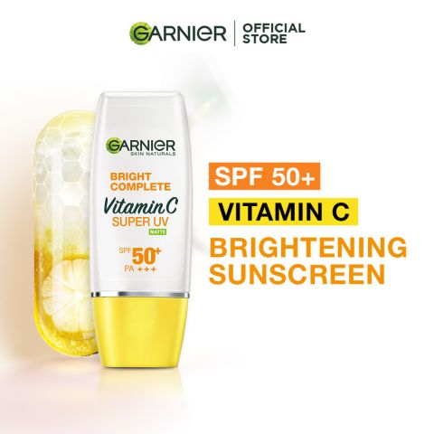 Garnier Bright Complete Vitamin C Super UV Matte Sunscreen SPF50+, 30ml