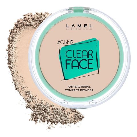 Lamel OhMy Clear Face Compact Powder, 9g, 401 Light Natural