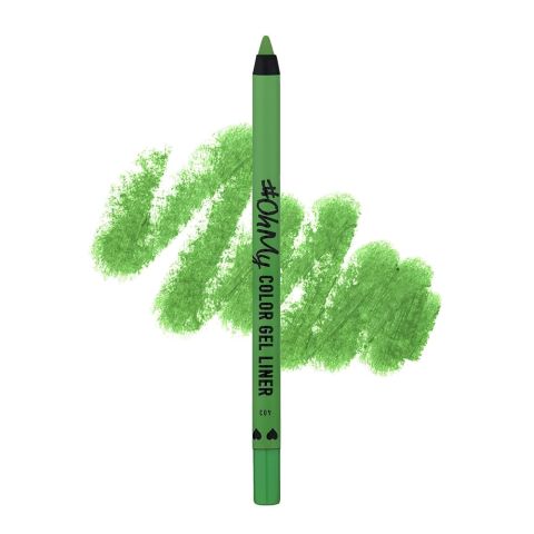 LAMEL OhMy Color Gel Eye Liner, Waterproof, Long-Lasting, 1.4g, 403 Green