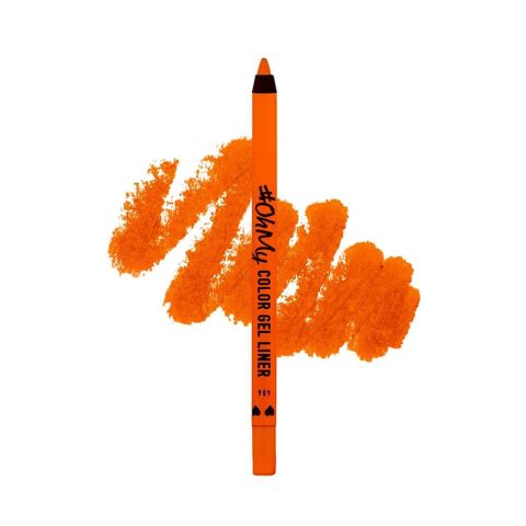 LAMEL OhMy Color Gel Eye Liner, Waterproof, Long-Lasting, 1.4g, 406 Orange