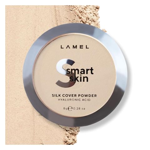 Lamel Smart Skin Silk Compact Powder With Hyaluronic Acid, 8g, 401 Vanilla