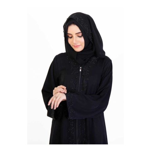 Affinity Pearl Fantasy Abaya, Black