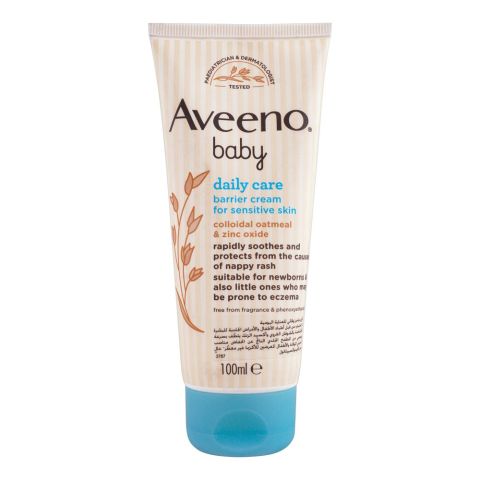 Aveeno Active Naturals Baby Daily Care Baby Barrier Cream, Unscented, 100ml