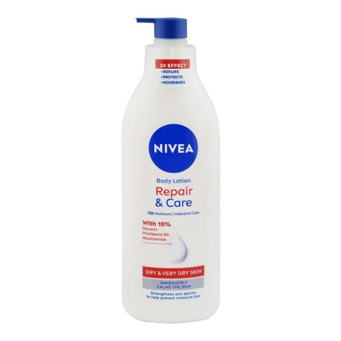 Nivea Repair & Care 72H Moisture Dry & Very Dry Skin Body Lotion, 400ml