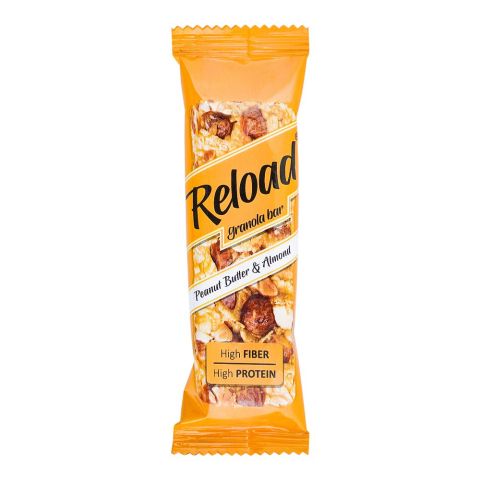 Reload Granola Bar, Peanut Butter & Nuts, High Fiber High Protein, 38g