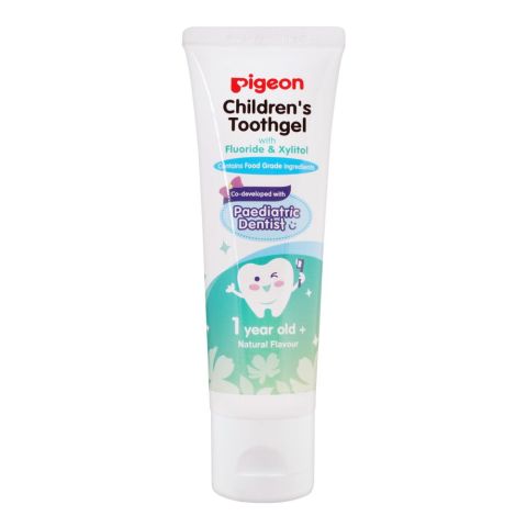 Pigeon Natural Flavour Fluoride & Xylitol Children’s Toothgel, 45g