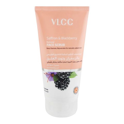 VLCC Saffron & Blackberry Natural Face Scrub, 150ml