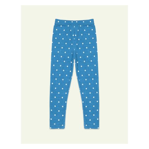 IXAMPLE Girls Jersey Polka Dots Trouser, Teal Green, IXGBT 86107