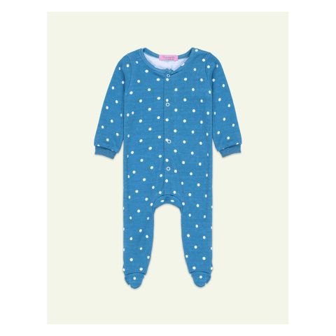 IXAMPLE Unisex Jersey Polka Dots Romper, Teal Green, IXSRS 21317