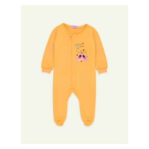 IXAMPLE Girls Terry Twinkle Toe Romper, Yellow, IXSRS 21318