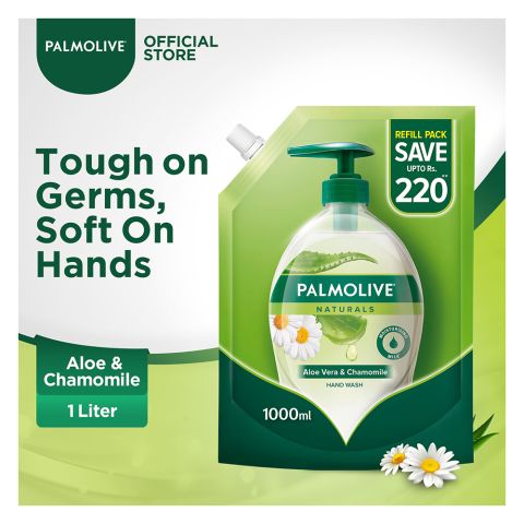 Palmolive Naturals Aloe Vera & Chamomile Hand Wash, Refill, 1000ml