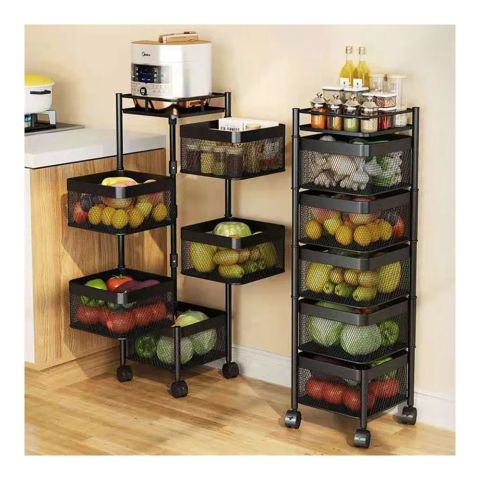 Matrix Premium Square Metal Trolley, 5 Layer