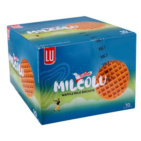 LU Milco Lu Waffle Milk Biscuit, 10-Pack, Snack Pack Box