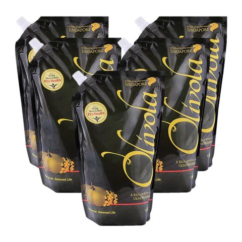 Mezan Olivola Oil, 1 Liter Each, 5-Pack