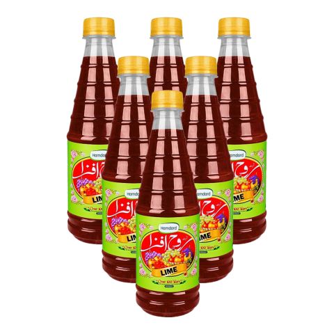 Rooh Afza Lime Drink (Sharbat) Syrup, 425ml Each, 6-Pack