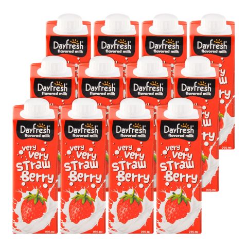 Day Fresh Strawberry Milk, 235ml Each, 12-Pack