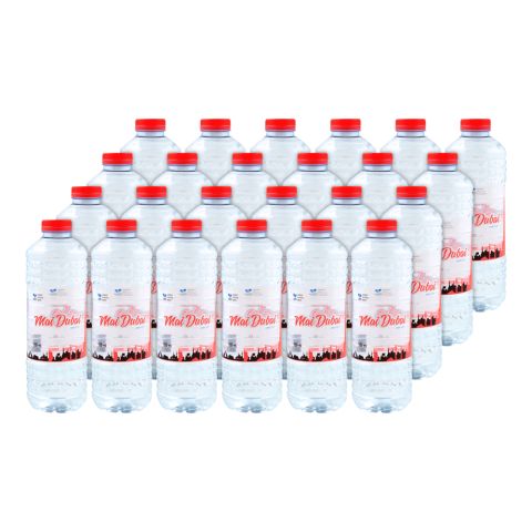 Mai Dubai Mineral Water Bottle, 0.5 Liter Each, 24-Pack
