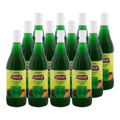 Quice Ice Cream Drink (Sharbat) Syrup, 800ml Each, 12-Pack
