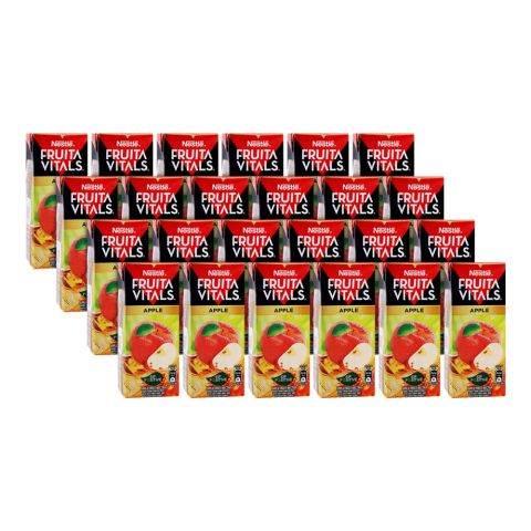 Nestle Fruita Vitals Apple Fruit Nectar Juice, 200ml Each, 24-Pack