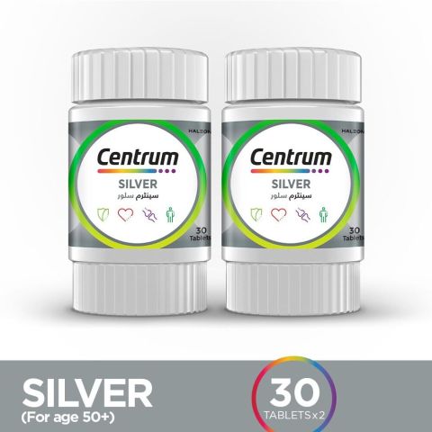 Centrum Silver 50+, Men & Women, Multivitamin Supplements, 30-Pack Each, Bundle Offer