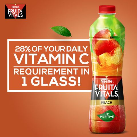 Nestle Fruita Vitals Peach Fruit Nectar 1 Liter