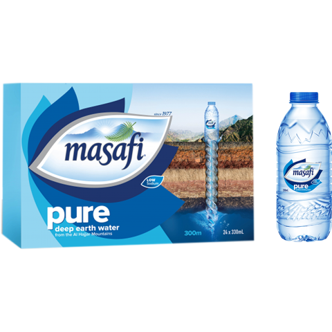 Masafi Pure Drinking Water 330ml,  24 Piece Carton