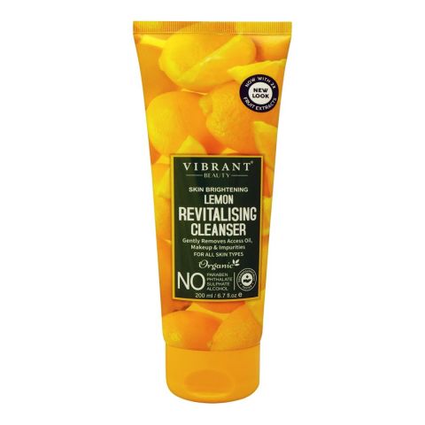 Vibrant Beauty Brightening Lemon Revitalizing Cleanser, For All Skin Types, 150ml