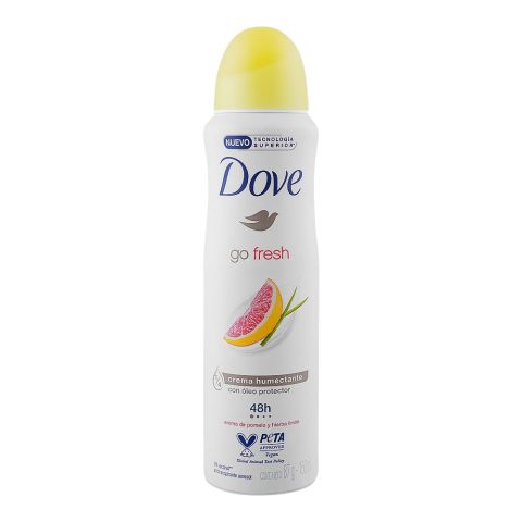 Dove Go Fresh Grapefruit & Lemon Grass Scent Anti-Prespirant Deodorant Spray, 150ml