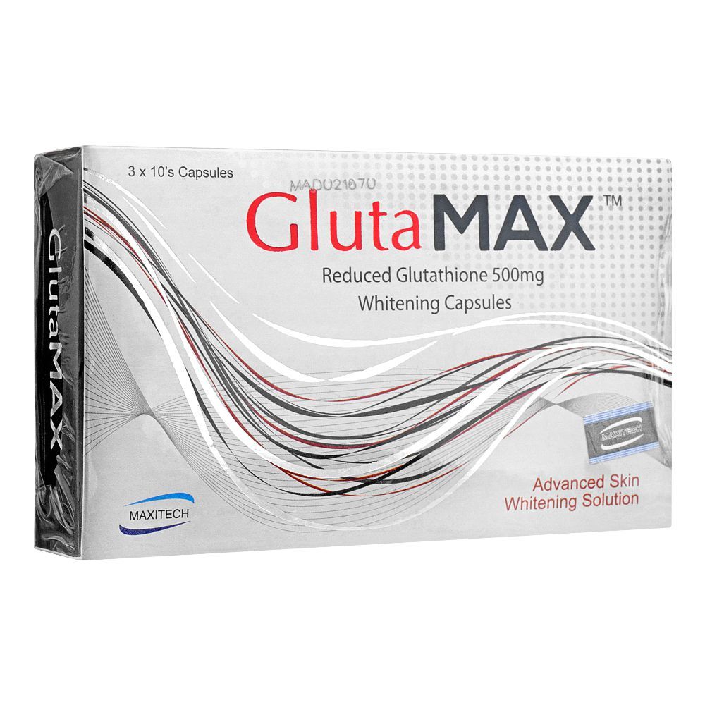 glutathione maxx 500 Buy Maxitech Gluta Max Capsules, 500mg, 30-Pack Online at Special Price in Pakistan Specialty Supplements