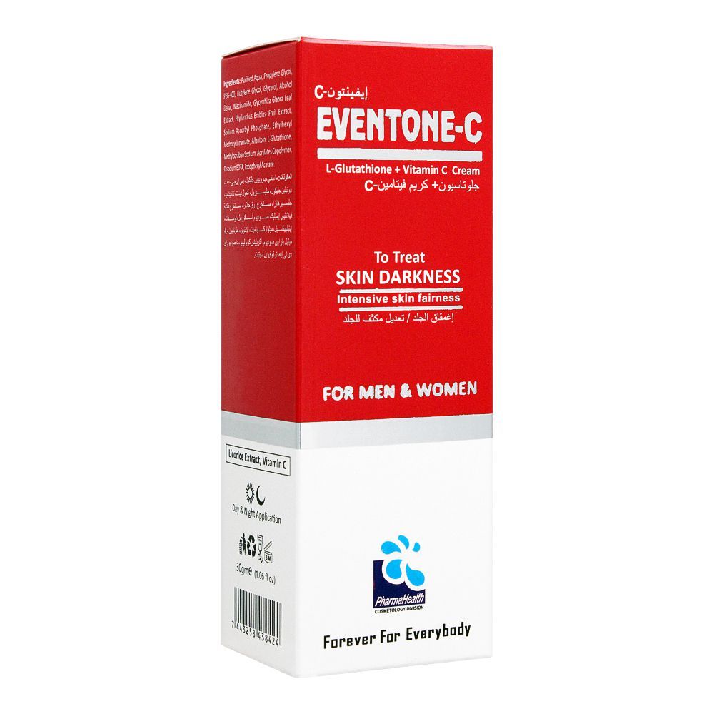 glutathione cream for skin whitening in pakistan Buy Eventone-C L-Glutathione + Vitamin C Darkness Treatment Cream, 30g Online at Best Price Energy Select Type:Pen Kit Tighten | Dermatology Line