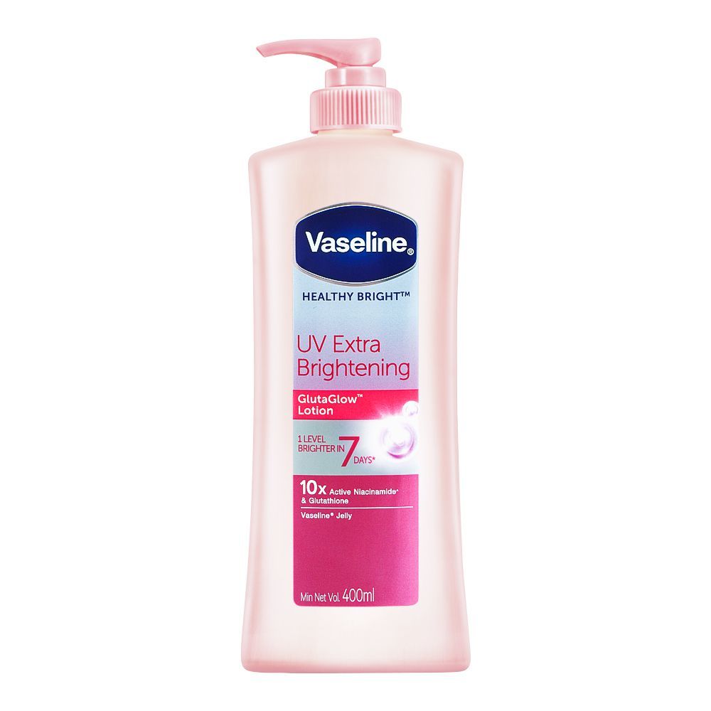 Purchase Vaseline Healthy Bright UV Extra Brightening Gluta Glow Body Lotion Pump, 400ml Online at Best Price in Pakistan