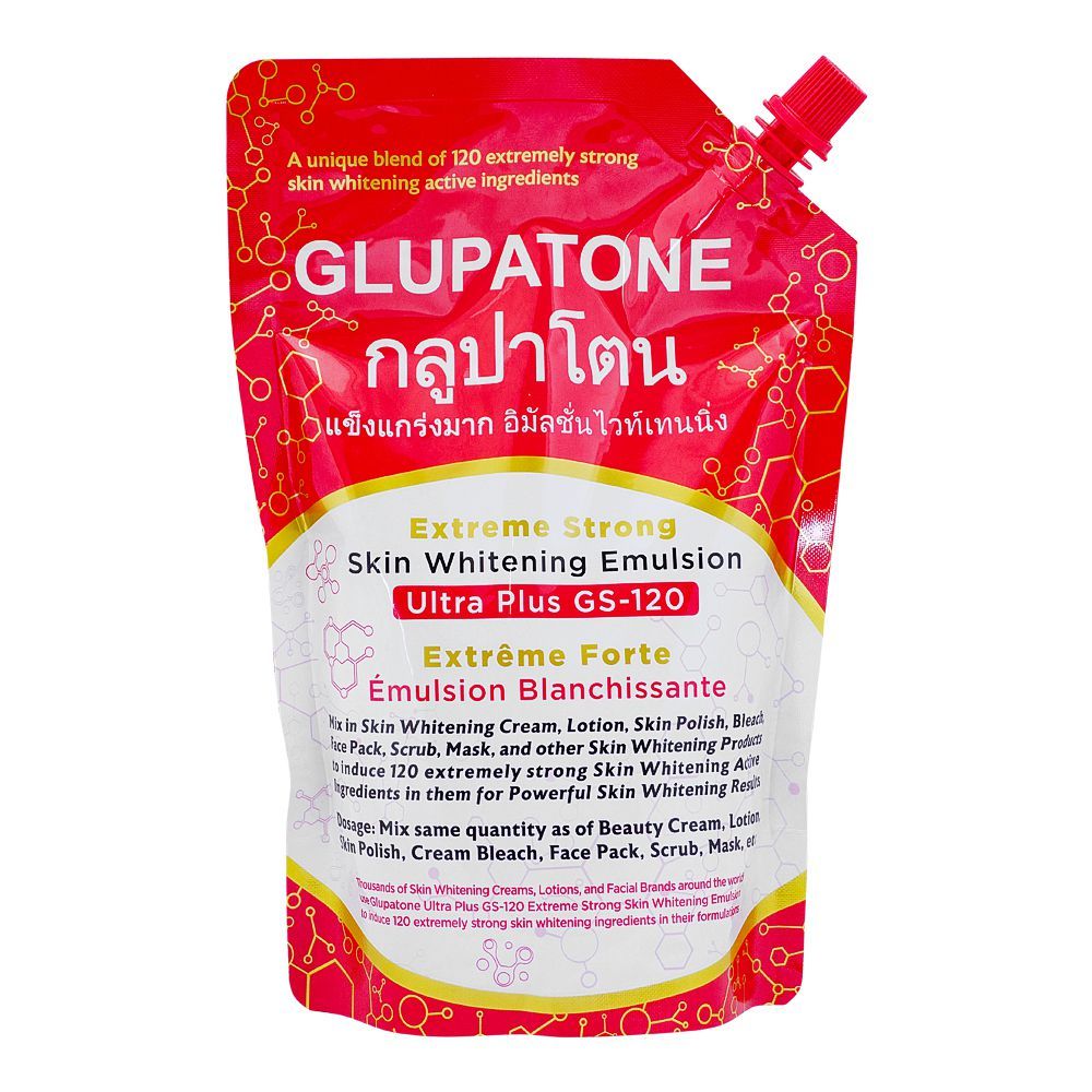 Buy Glupatone Extreme Strong Skin Whitening Emulsion Ultra Plus, GS-120, 500g Online at Special Price in Pakistan