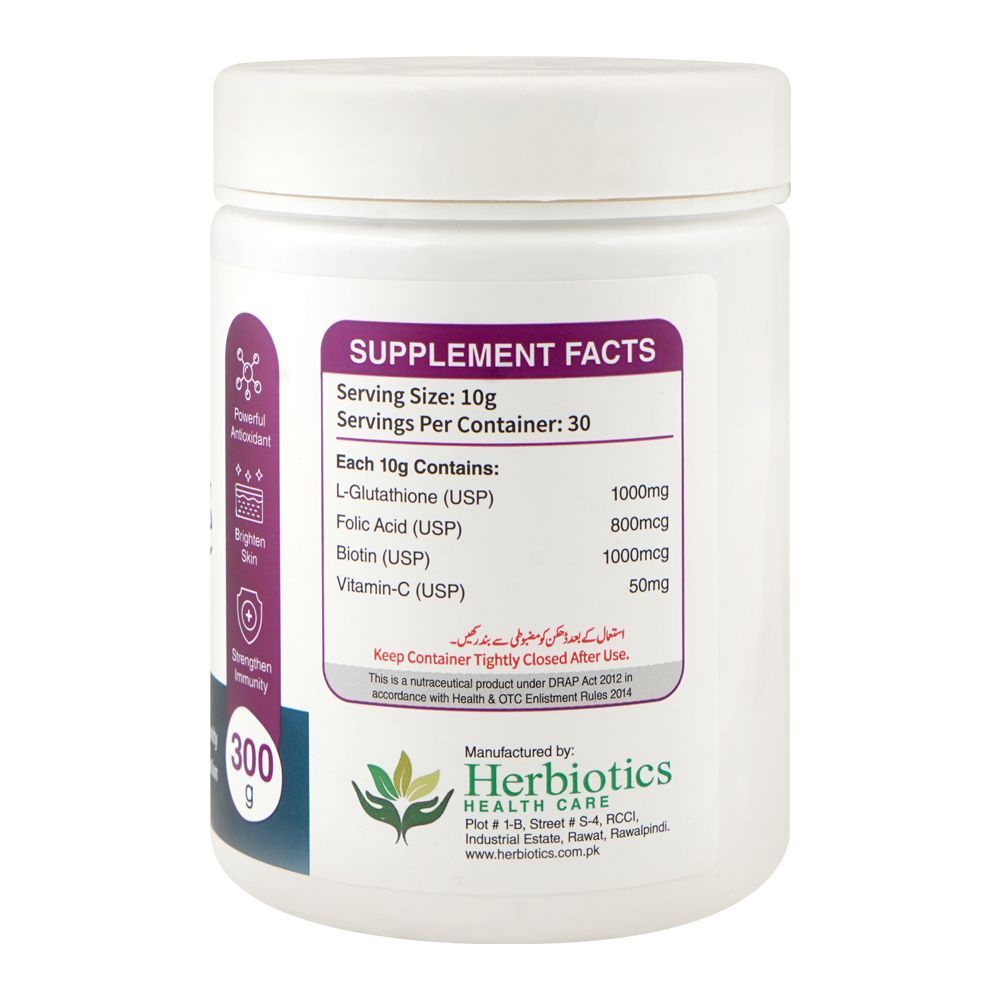 glutathione powder price in pakistan Herbiotics Supplement Powder, Biotin, Vitamin C, 300g bpc 157 tb500 injection Style:Super Exosome 100 Mask BPC-157 healing peptide