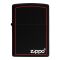 Zippo Lighter, Reg Black/Z-BRDR, 218ZB