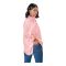 Basix Ladies Textured Fabric Pink Western Shirt, LWS-25