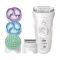 Braun Silk Epil 9 Wet & Dry Skin Spa Legs & Body 4-in-1 Epilator, White, 9961V