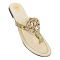 Tory Burch Style Women's Slippers, Golden