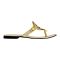 Tory Burch Style Women's Slippers, Golden