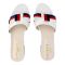 Gucci Style Women's Slippers, White