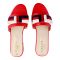 Gucci Style Women's Slippers, Red